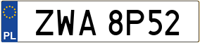 Trailer License Plate